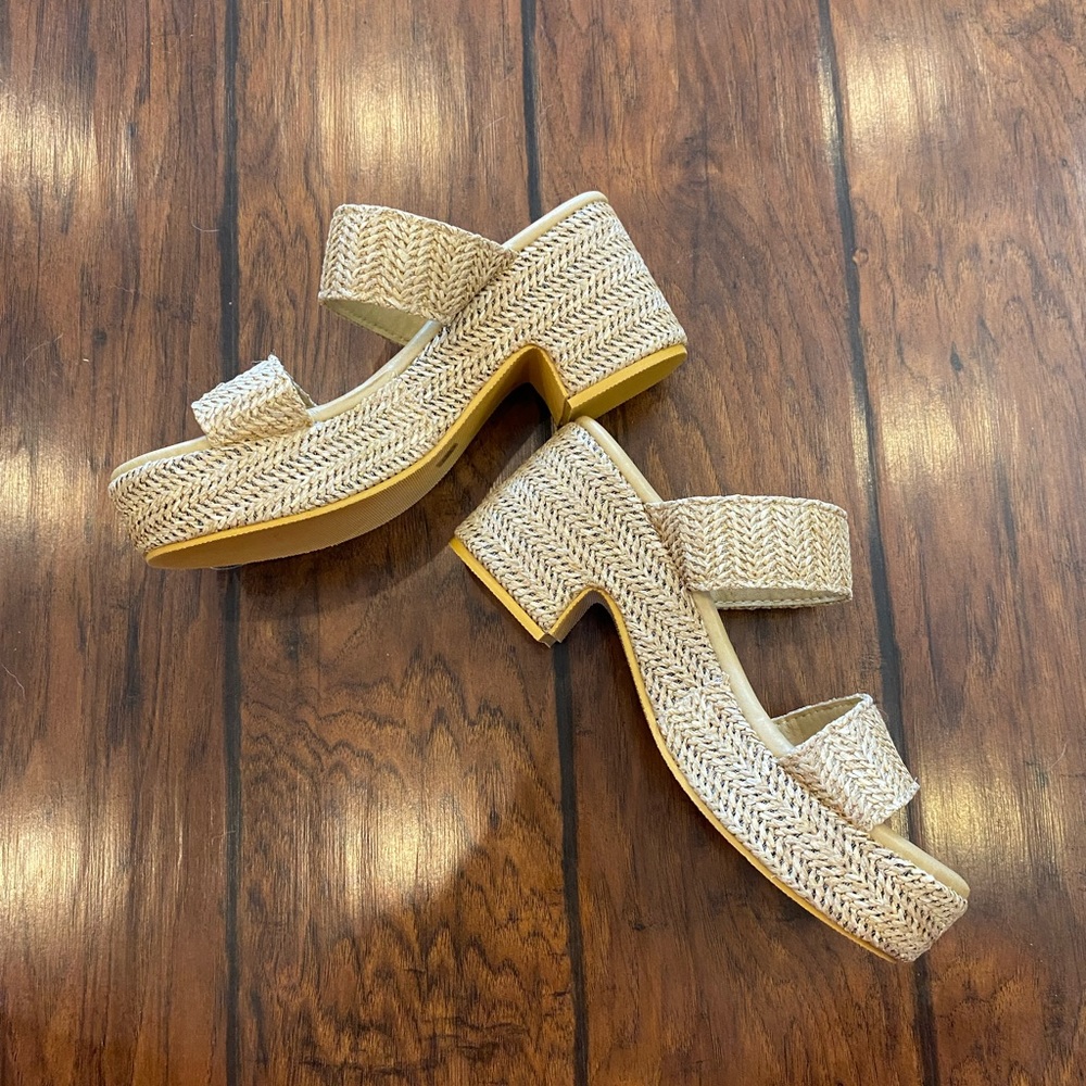 Rattan Platform Sandals